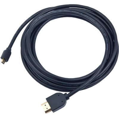 Фото Кабель HDMI to MicroHDMI Gembird/Cablexpert, 1.8м, v1.3, 19M/19M, черный, позол.разъемы, экран, пакет CC-HDMID-6 - #1