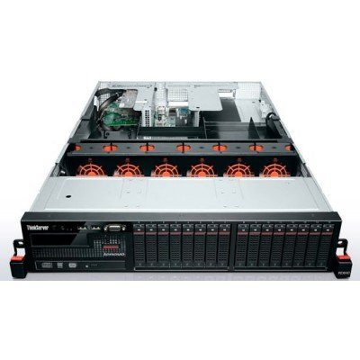 Фото Сервер Lenovo ThinkServer RD640 (70AVCTO1WW) 2xE5-2650v2, 64Gb, 6x600GB SAS 15k, RAID700, RPS, 3Y On-Site - #1