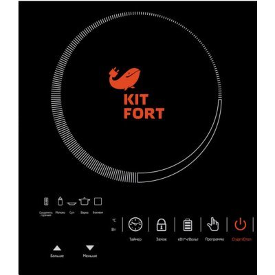 Фото Электрическая варочная панель Kitfort КТ-105 черный - #3