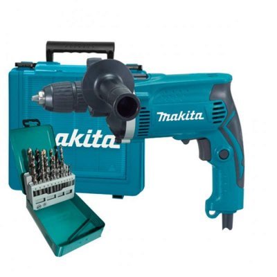 Фото Дрель Makita ударная HP1630KX2 ЗВП 750W кейс - #1