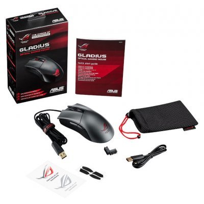 Фото Мышь ASUS ROG Gladius Black USB - #5
