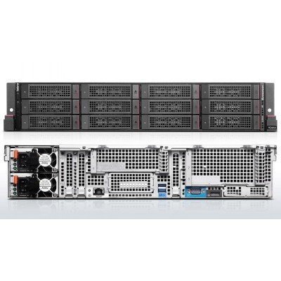 Фото Сервер Lenovo ThinkServer RD650 (70D40015EA) E5-2609v3, 8GB, no HDD, RAID720ix/1GB, 750W, 3Y - #1