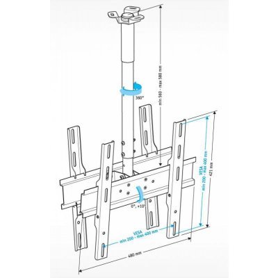        Holder PR-102-W 32"-65"  - #3