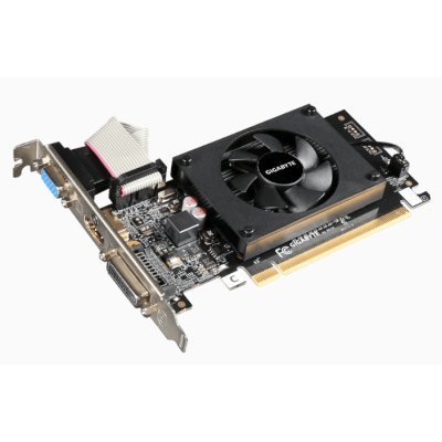    Gigabyte GeForce GT 710 954Mhz PCI-E 2.0 1024Mb 1800Mhz 64 bit DVI HDMI HDCP - #1
