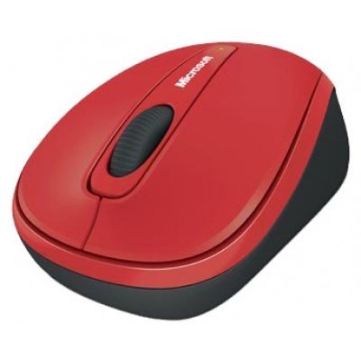   Microsoft Wireless Mobile Mouse 3500 Limited Edition Flame Red USB - #1