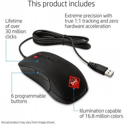 Фото Мышь HP OMEN SteelSeries X7Z96AA - #4