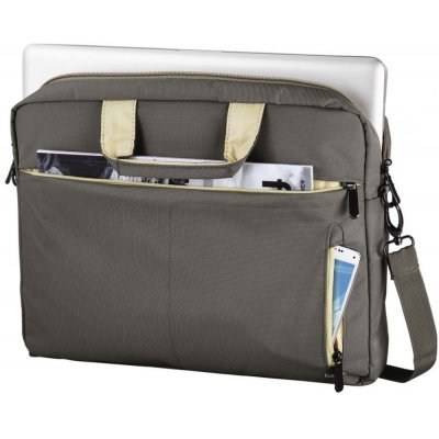 Фото Сумка для ноутбука Hama 15.6" Marseille Style коричневый/желтый - #1