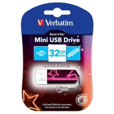  USB  Verbatim 32Gb Mini Neon Edition / - #1
