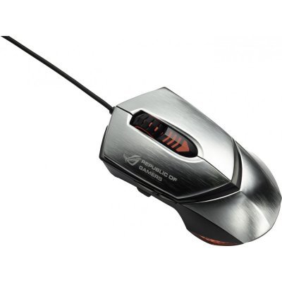 Фото Мышь ASUS ROG Eagle Eye GX1000 серебристый/черный лазерная (8200dpi) USB игровая (6but) - #1