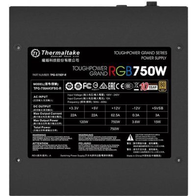 Фото Блок питания ПК Thermaltake Toughpower Grand RGB 750W - #2