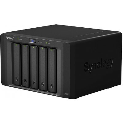 Фото Модуль расширения Synology Expansion Unit DX517 (for DS1517+,1817+,DS718+,NVR1218 /upto 5hot plug HDDs SATA(3,5&#039; or 2,5&#039;)/1xPS incl eSATA Cbl) - #1