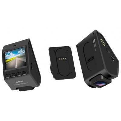 Фото Видеорегистратор Digma FreeDrive 500 GPS MAGNETIC черный - #1