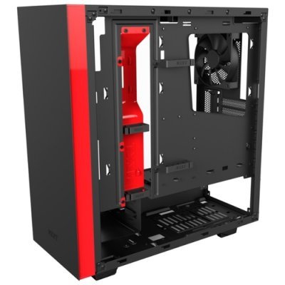 Фото Корпус системного блока NZXT S340 ELITE Black/red без БП - #3