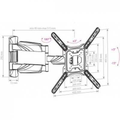       Arm Media COBRA-40 22"-65"  - #1