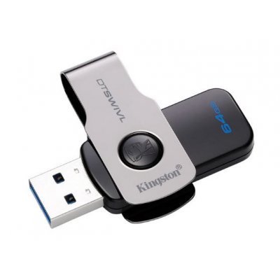  USB  Kingston 64GB DataTraveler SWIVL USB 3.1DTSWIVL/64GB - #1