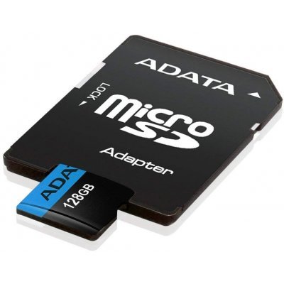 Фото Карта памяти A-Data 64GB microSDHC Class 10 UHS-I A1 100/25 MB/s (SD адаптер) / AUSDX64GUICL10A1-RA1 - #1