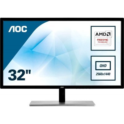   AOC 32" Q3279VWFD8 Black-Silver - #1