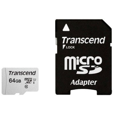    Transcend 64GB microSDXC Class 10 UHS-I U1 TS64GUSD300S - #1