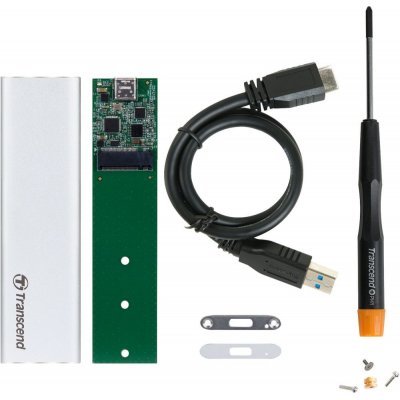      Transcend TS-CM80S M.2 2280/2260, USB3.1 SSD Enclosure Kit, Silver - #5