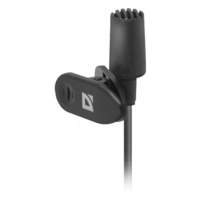 Фото Микрофон Defender MIC-109 черный, на прищепке, 1,8 м - #1