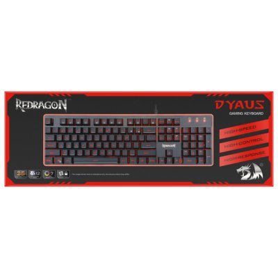 Фото Клавиатура Defender Redragon Dyaus RU,черный, 7 цветов подсветки - #12
