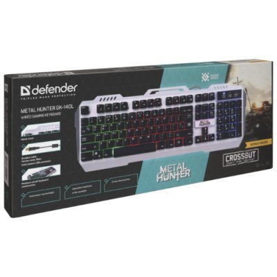   Defender Metal Hunter GK-140L RU,RGB ,19 Anti-Ghost - #1