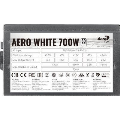     Aerocool AERO WHITE 700W - #6