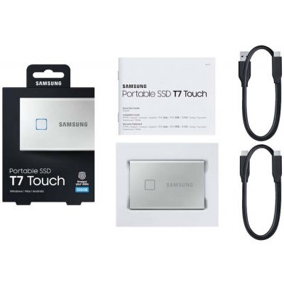 Фото Накопитель SSD Samsung USB Type-C 500Gb MU-PC500S/WW T7 Touch 1.8" - #1