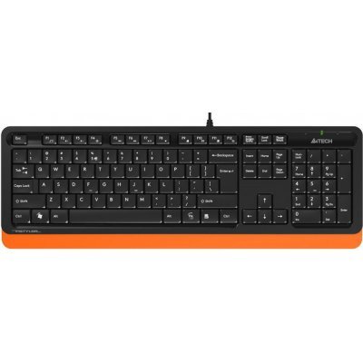 Фото Комплект клавиатура+мышь A4Tech A4 Fstyler F1010 клав:черный/оранжевый мышь:черный/оранжевый USB Multimedia - #1