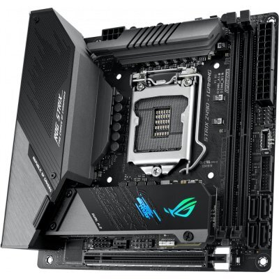    ASUS ROG STRIX Z490-I GAMING Soc-1200 Intel Z490 2xDDR4 mini-ITX AC`97 8ch(7.1) 2.5Gg RAID+HDMI+DP - #1