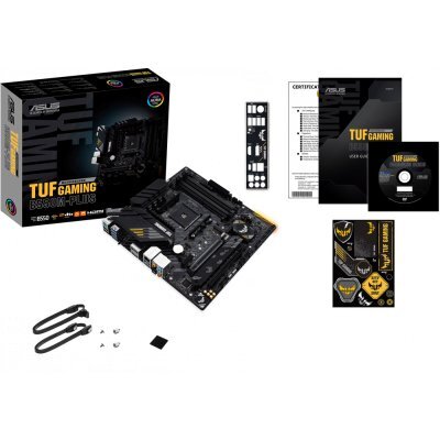 Фото Материнская плата ПК ASUS TUF GAMING B550M-PLUS Soc-AM4 AMD B550 4xDDR4 mATX AC`97 8ch(7.1) 2.5Gg RAID+HDMI+DP - #3