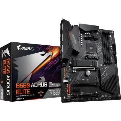     Gigabyte B550 AORUS ELITE Soc-AM4 AMD B550 4xDDR4 ATX AC`97 8ch(7.1) 2.5Gg RAID+HDMI+DP - #4