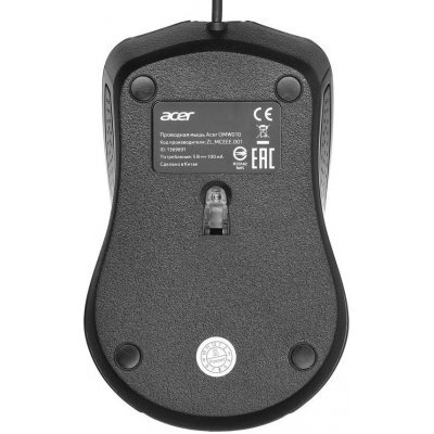 Фото Мышь Acer OMW010 черный оптическая (1200dpi) USB (2but) - #3