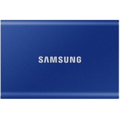 Фото Накопитель SSD Samsung SSD T7 External 2Tb (2048GB) BLUE TOUCH USB 3.2 (MU-PC2T0H/WW) - #1