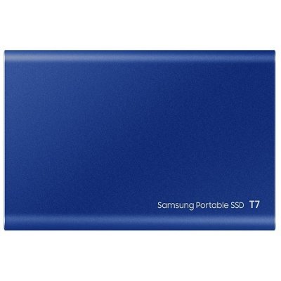 Фото Накопитель SSD Samsung SSD T7 External 2Tb (2048GB) BLUE TOUCH USB 3.2 (MU-PC2T0H/WW) - #2