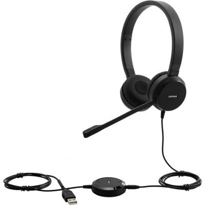 Фото Компьютерная гарнитура Lenovo WIRED VOIP STEREO HEADSET 4XD0S92991 - #1