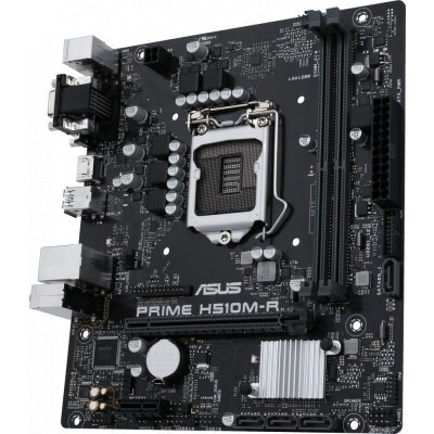 Фото Материнская плата ПК ASUS PRIME H510M-R-SI Soc-1200 Intel H510 2xDDR4 mATX AC`97 8ch(7.1) GbLAN+VGA+DVI+HDMI White Box - #1