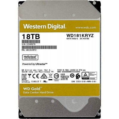     Western Digital HDD SATA-III 18Tb GOLD WD181KRYZ - #1