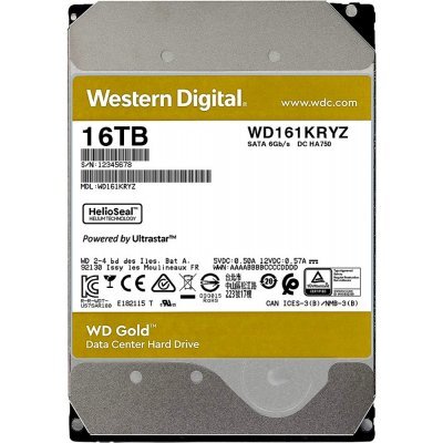 Фото Жесткий диск ПК Western Digital HDD SATA-III 16Tb GOLD WD161KRYZ - #1