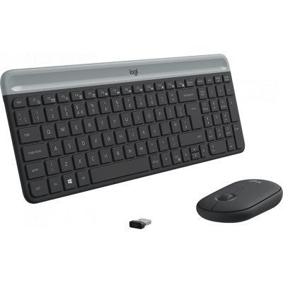 Фото Комплект клавиатура+мышь Logitech Wireless Desktop MK470 (Keybord&mouse), Black, [920-009206] - #2