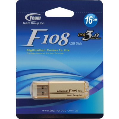  USB  08Gb TEAM F108 Drive USB 3.0, Gold (765441001763) - #1
