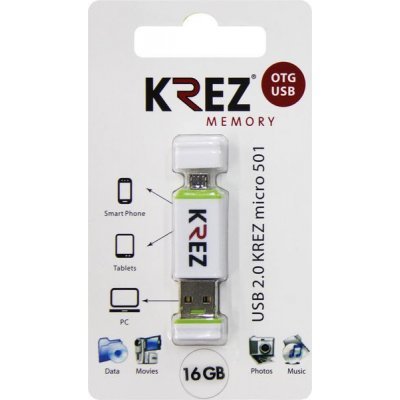  USB   16Gb KREZ micro 501 -otg - (3000258643124) - #1