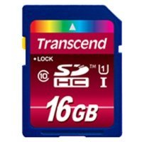   Transcend 16Gb SDHC Class 10 TS16GSDHC10U1 UHS-I
