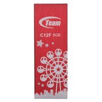 USB    8Gb TEAM C12F Drive, Red (765441008809)