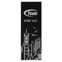 USB    8Gb TEAM C12F Drive, Black (765441008724)