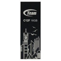 USB   16Gb TEAM C12F Drive, Black (765441008731)