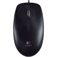  Logitech B100 Optical Mouse, USB, 800dpi, Black, [910-003357]