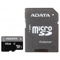   A-Data Premier 64GB microSDXC Class 10 UHS-I U1 + SD adapter