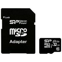   Silicon Power ELITE 32GB microSDHC UHS Class 1 Class 10 + SD adapter