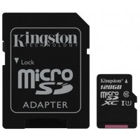   Kingston 128GB microSDXC Class 10 UHS-I (SDC10G2/128GB)